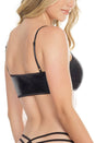 Coquette - 7236 - Wetlook Bralette - Black - OS - Stag Shop