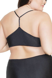 Coquette - 7238X - Cupless Bra - Black - OSXL - Stag Shop