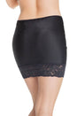 Coquette - 7239 - High Waisted Lace Trim Skirt - Black - OS - Stag Shop