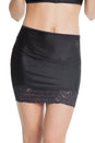 Coquette - 7239 - High Waisted Lace Trim Skirt - Black - OS - Stag Shop