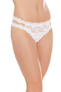 Coquette - 7246 - Crotchless Lace Thong - OS - Stag Shop