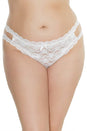 Coquette - 7246X - Crotchless Lace Thong - OSXL - Stag Shop