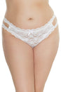 Coquette - 7246X - Crotchless Lace Thong - OSXL - Stag Shop