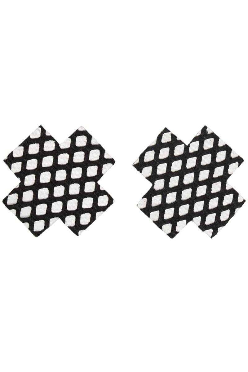 Coquette - 7250 - Fishnet Cross Pasties - Stag Shop