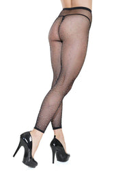 Coquette - 7258 - Footless Pantyhose - Black - OS - Stag Shop