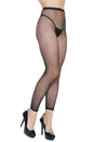 Coquette - 7258 - Footless Pantyhose - Black - OS - Stag Shop