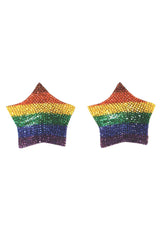 Coquette - 7265 - Rhinestone Rainbow Pasties - Stag Shop