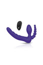Electric Eel - Pegasus - 7” Remote Control Strapless D.P. Silicone Strap On - Purple - Stag Shop