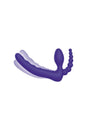 Electric Eel - Pegasus - 7” Remote Control Strapless D.P. Silicone Strap On - Purple - Stag Shop