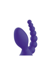Electric Eel - Pegasus - 7” Remote Control Strapless D.P. Silicone Strap On - Purple - Stag Shop