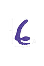 Electric Eel - Pegasus - 7” Remote Control Strapless D.P. Silicone Strap On - Purple - Stag Shop