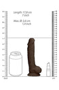 Shots Toys - Real Rock - 7 Inch Dual Density Dildo w/ Balls - Brown - Stag Shop