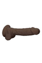 Shots Toys - Real Rock - 7 Inch Dual Density Dildo w/ Balls - Brown - Stag Shop