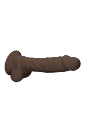 Shots Toys - Real Rock - 7 Inch Dual Density Dildo w/ Balls - Brown - Stag Shop