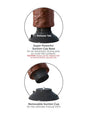 Pipedream - King Cock - Vibrating Realistic Cock - 7 inch - Brown - Stag Shop