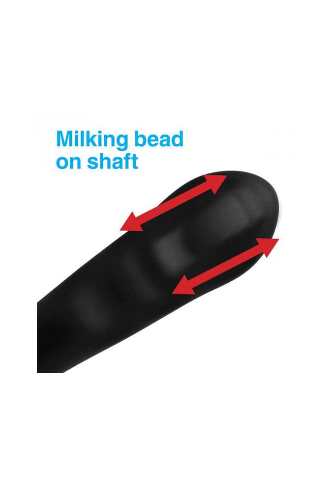 XR Brands - Alpha-Pro 7x P-Milker Prostate Massager - Black - Stag Shop