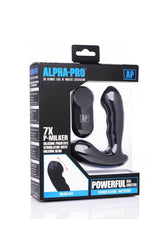 XR Brands - Alpha-Pro 7x P-Milker Prostate Massager - Black - Stag Shop