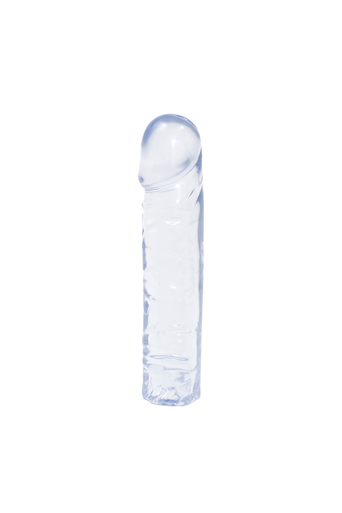 Crystal Jellies by Doc Johnson - 8 Inch Classic Dong - Assorted Colours - Stag Shop