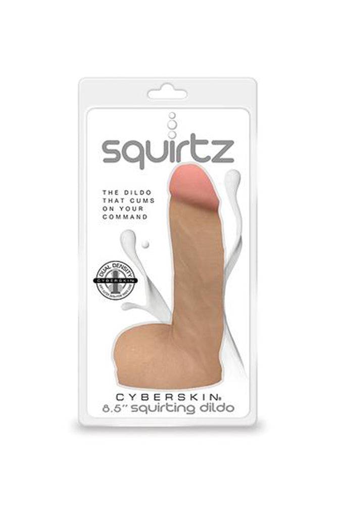 Topco - Squirtz - 8.5 Inch Squirting Dildo - White - Stag Shop