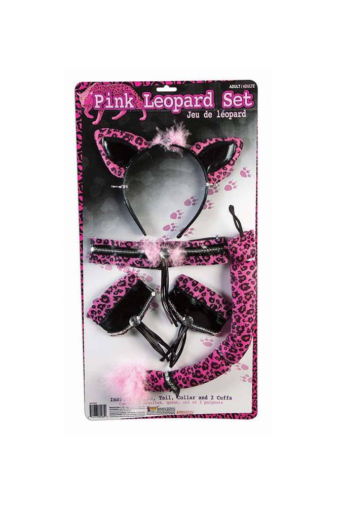 Forum Novelties - Pink Leopard Costume Kit - Leopard Print - Stag Shop
