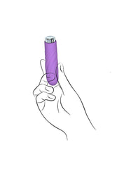 Jopen - Key - Charms Petite Velvet Massager - Purple - Stag Shop
