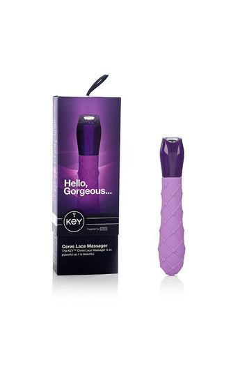 Jopen - Key - Ceres Lace Texture Vibrator - Purple - Stag Shop