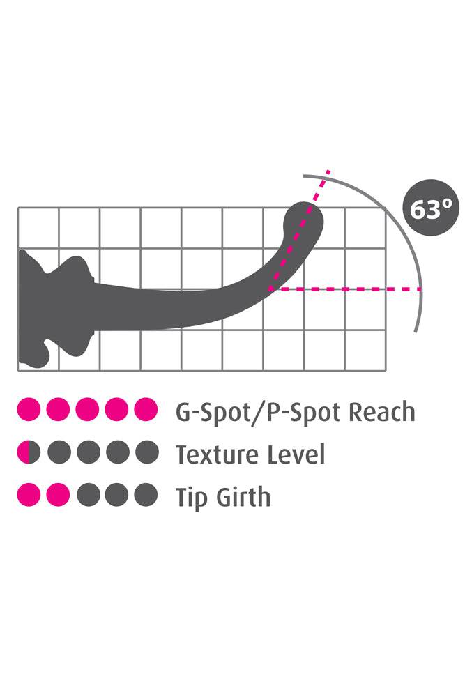 Pipedream - Icicles - No. 87 - Suction Cup Glass Dildo - Black - Stag Shop