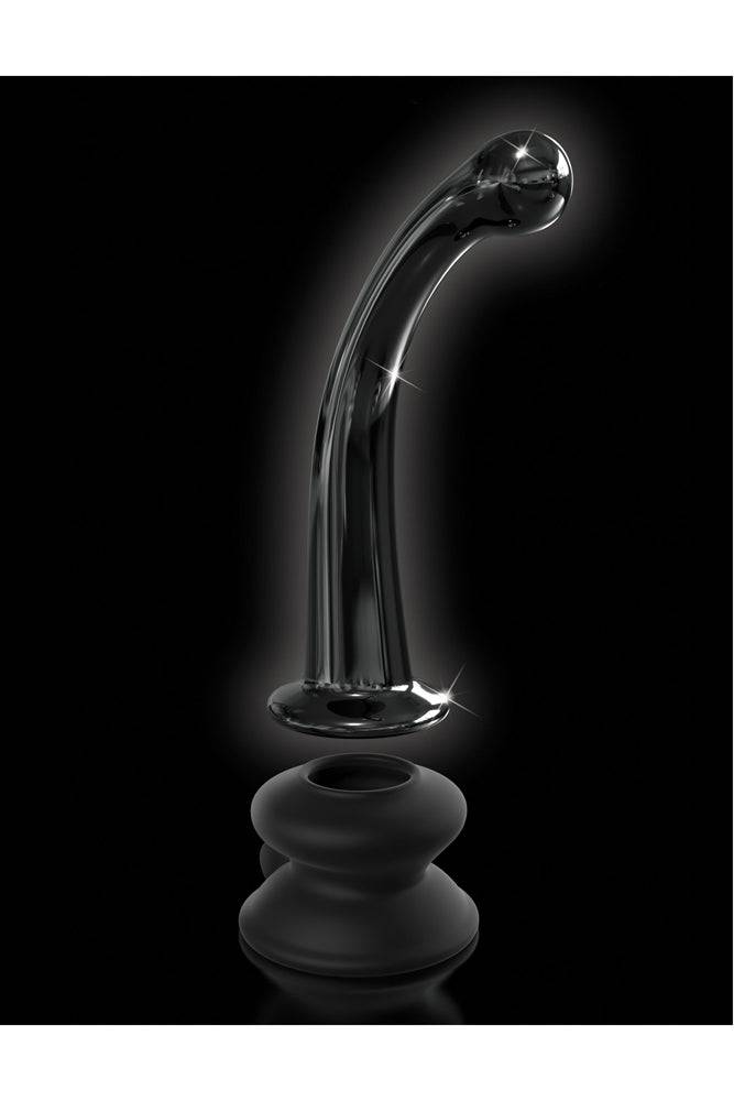 Pipedream - Icicles - No. 87 - Suction Cup Glass Dildo - Black - Stag Shop