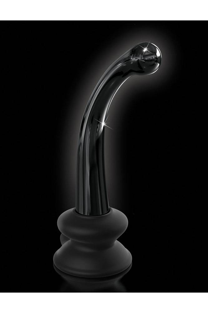Pipedream - Icicles - No. 87 - Suction Cup Glass Dildo - Black - Stag Shop