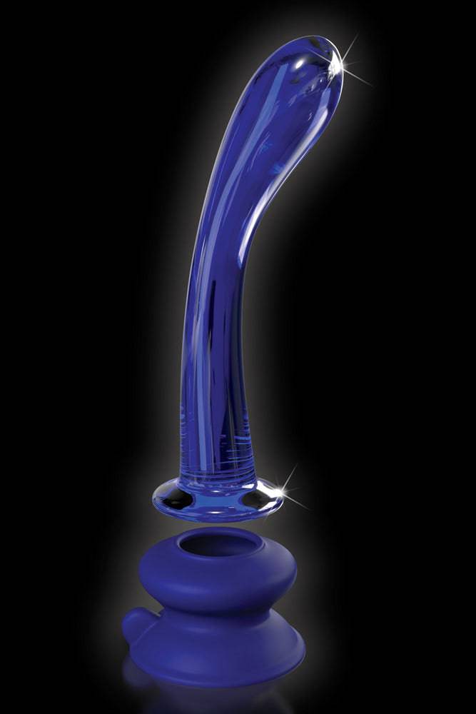 Pipedream - Icicles - No. 89 - Suction Cup Glass Dildo - Blue - Stag Shop