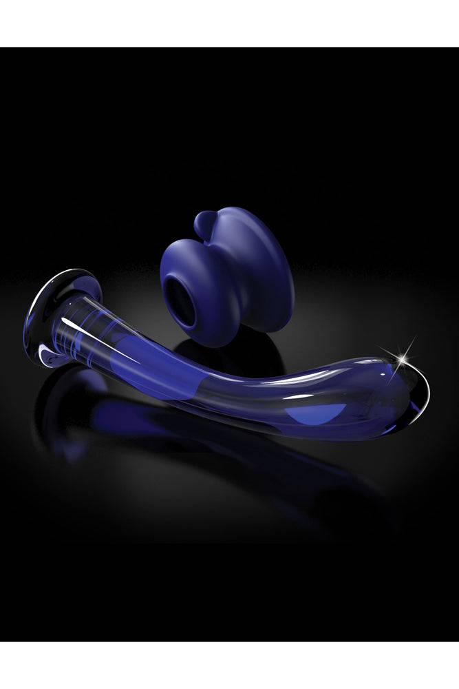 Pipedream - Icicles - No. 89 - Suction Cup Glass Dildo - Blue - Stag Shop