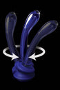 Pipedream - Icicles - No. 89 - Suction Cup Glass Dildo - Blue - Stag Shop
