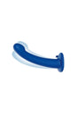 Electric Eel - Pegasus - 8” Remote Control P-Spot Silicone Dildo And Harness - Blue - Stag Shop