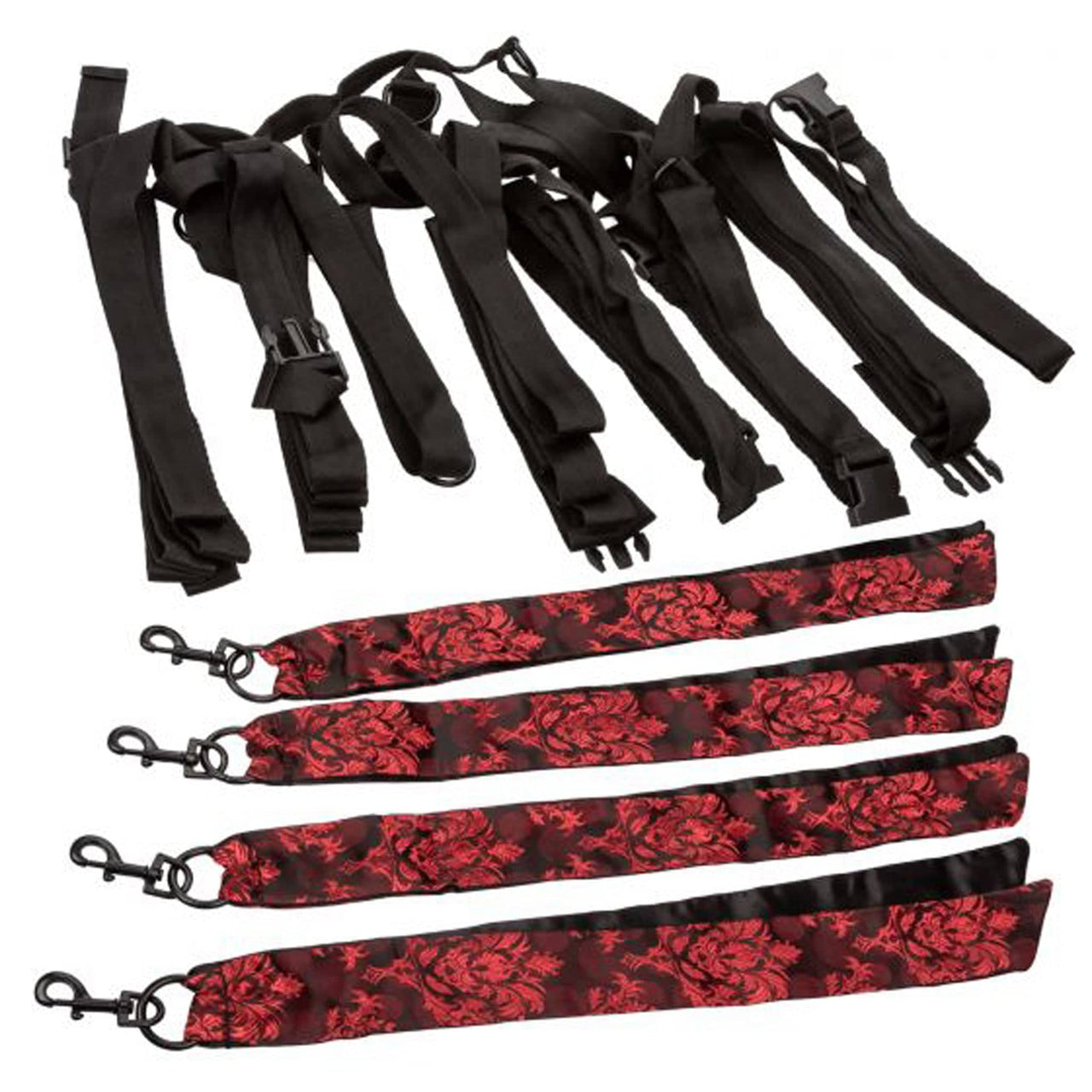  CalExotics Scandal Universal Cuff Set – Luxury Bondage  Handcuffs – BDSM Toys for Couples - Red : Health & Household