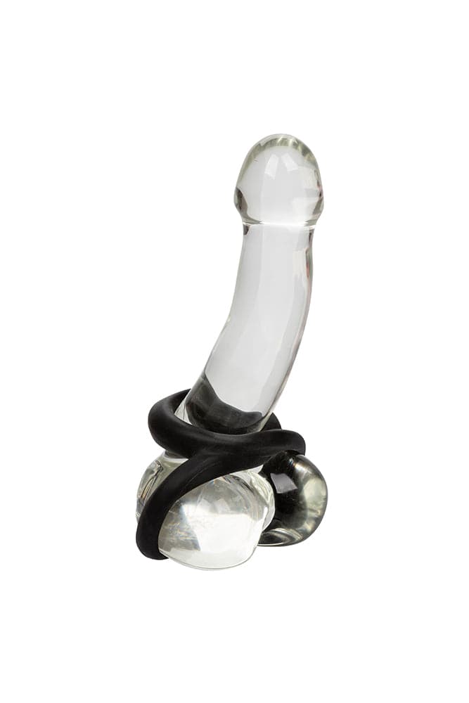 Cal Exotics - Ultra Soft Crazy 9 Cock Ring - Black - Stag Shop