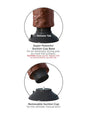 Pipedream - King Cock - Vibrating Realistic Cock - 8 inch - Brown - Stag Shop