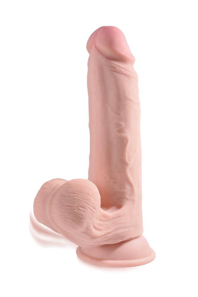 Pipedream - King Cock Plus - 9-inch Triple Density Dildo With Swinging Balls - Stag Shop