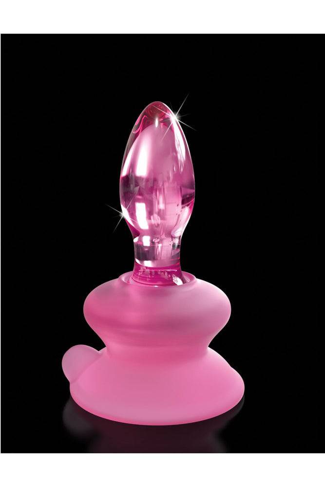 Pipedream - Icicles - No. 90 - Suction Cup Glass Butt Plug - Pink - Stag Shop
