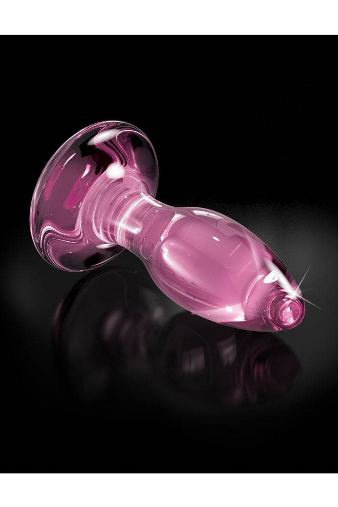 Pipedream - Icicles - No. 90 - Suction Cup Glass Butt Plug - Pink - Stag Shop