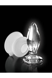 Pipedream - Icicles - No. 91 - Suction Cup Glass Butt Plug - Clear - Stag Shop