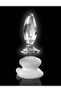 Pipedream - Icicles - No. 91 - Suction Cup Glass Butt Plug - Clear - Stag Shop