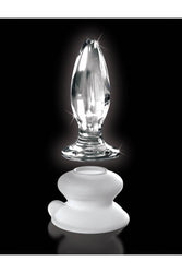 Pipedream - Icicles - No. 91 - Suction Cup Glass Butt Plug - Clear - Stag Shop