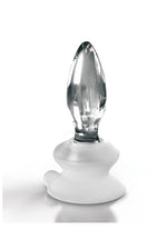 Pipedream - Icicles - No. 91 - Suction Cup Glass Butt Plug - Clear