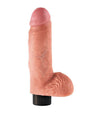 Pipedream - King Cock - Vibrating Realistic Cock with Balls - 7 inch - Beige - Stag Shop
