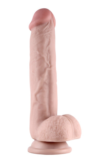 Shibari - Get Lucky - Real Skin Dual Layer Dong - 9 Inch - Tan - Stag Shop