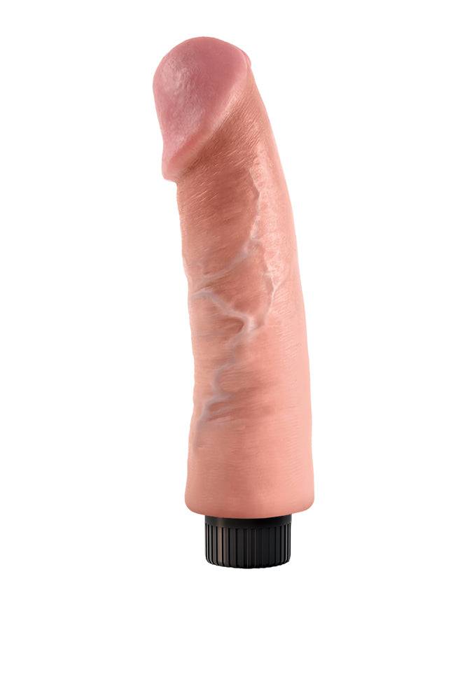 Pipedream - King Cock - Vibrating Realistic Cock - 9 inch - Beige - Stag Shop