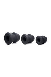 XR Brands - Master Series - Gape-Grommets Anal Dilator Set - Black - Stag Shop