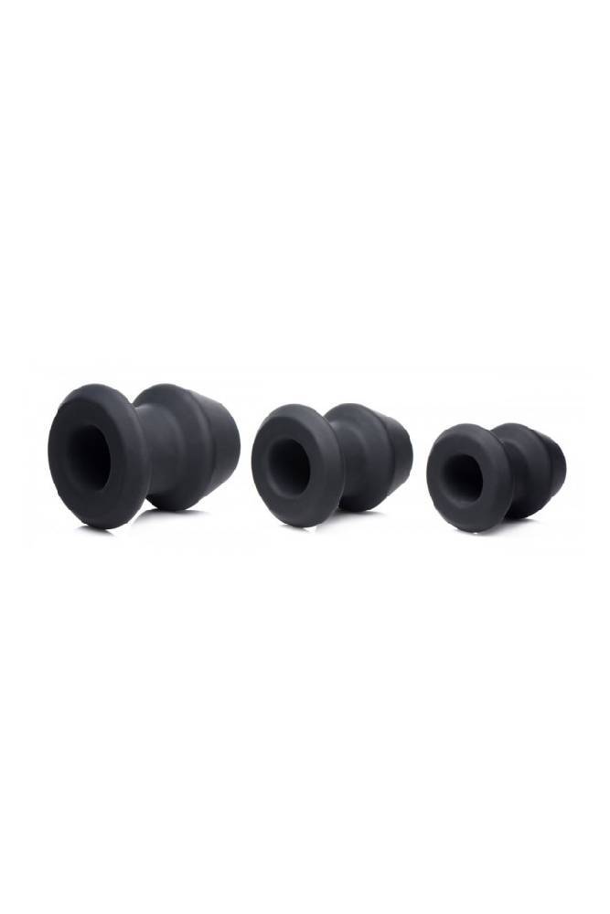 XR Brands - Master Series - Gape-Grommets Anal Dilator Set - Black - Stag Shop