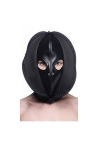 Thumbnail for XR Brands - Strict - Zip Front Bondage Hood - Black - Stag Shop