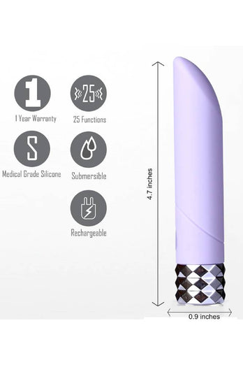 Maia Toys - Angel Crystal Gem Bullet Vibrator - Purple - Stag Shop